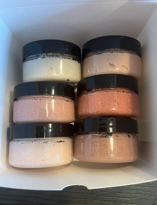 Valentine Scent - 6 pack of Trial Size Foaming Sugar Scrubs