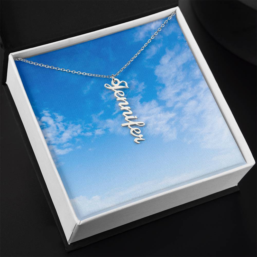 Personalized Vertical Name Necklace