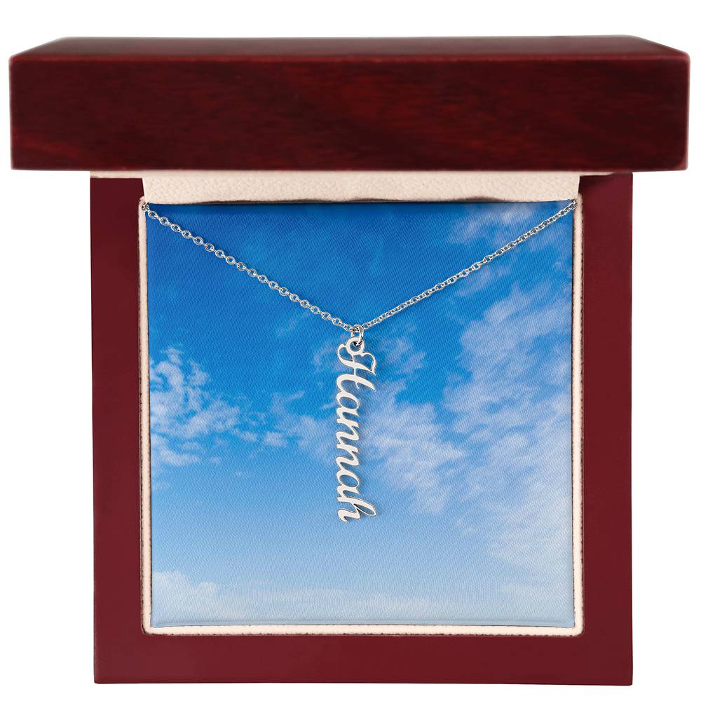 Personalized Vertical Name Necklace