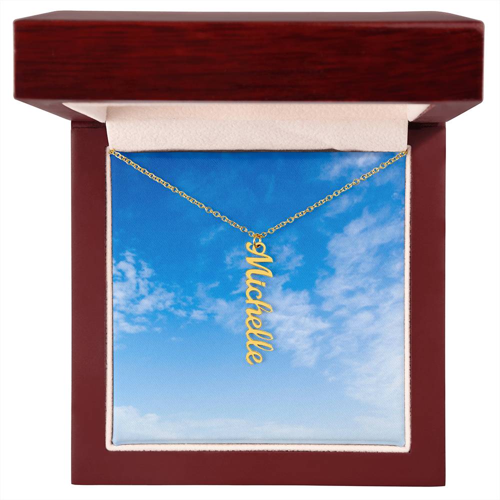 Personalized Vertical Name Necklace